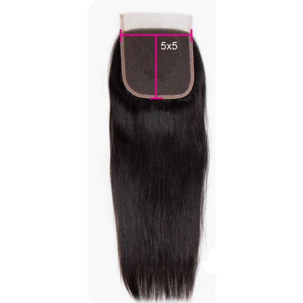 Straight Closure HD LACE 5*5